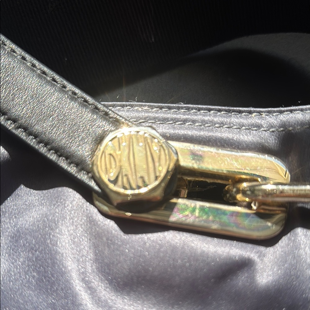 DKNY Black and Gold Shoulder Bag
